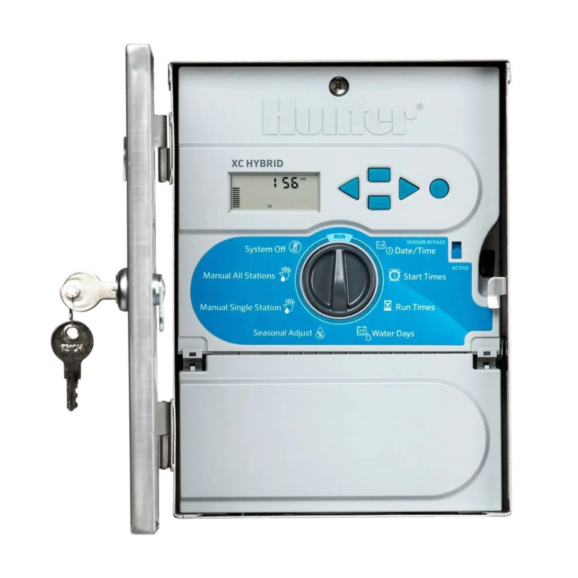 Picture of Hunter XC Hybrid 12 Station DC Battery Stainless Steel Controller